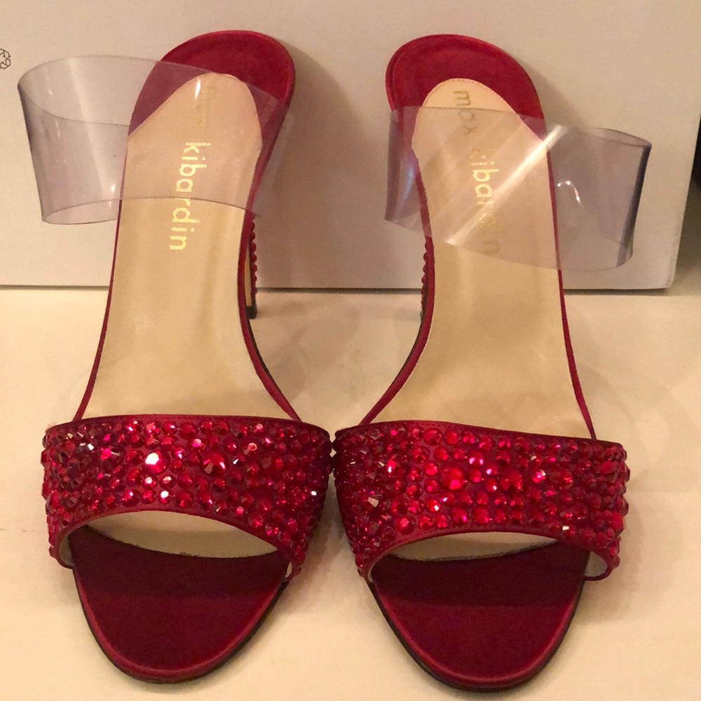 Max Kibardin - PVC/Crystal Heels in Red, Size 39